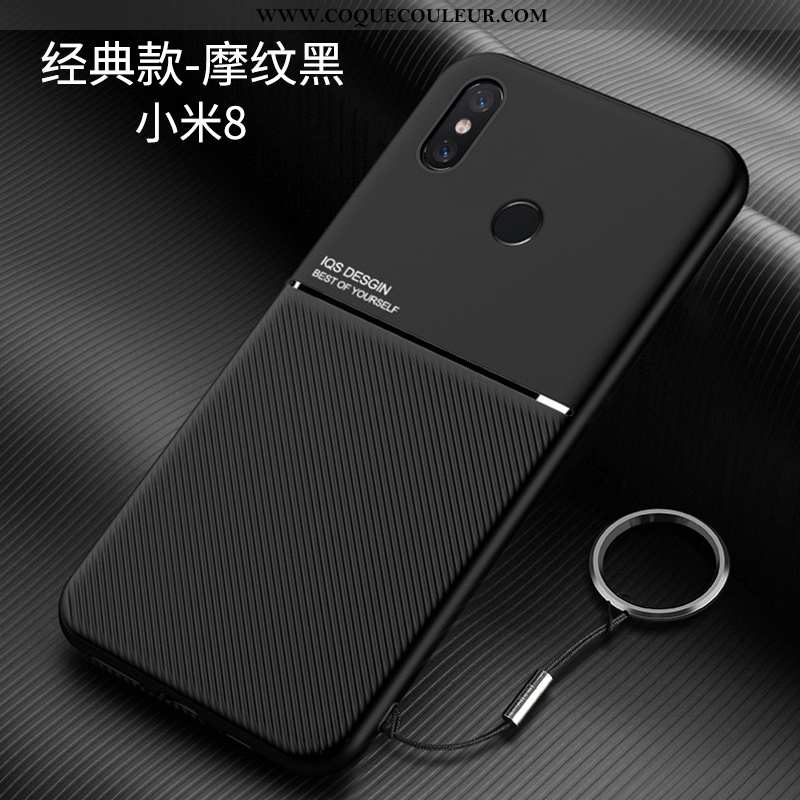 Étui Xiaomi Mi 8 Modèle Fleurie Silicone Petit, Coque Xiaomi Mi 8 Fluide Doux Délavé En Daim Bleu