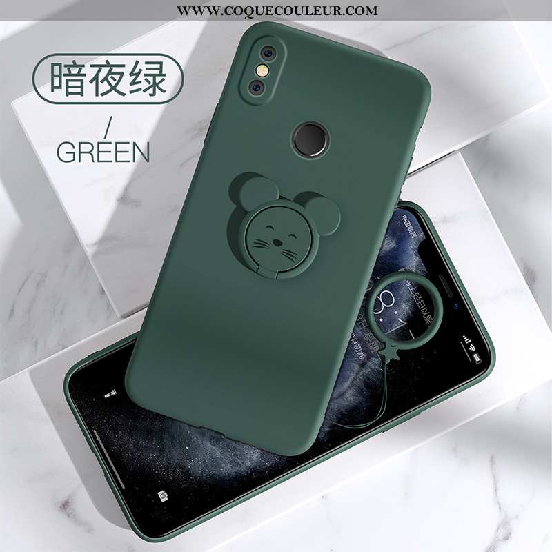 Étui Xiaomi Mi 8 Créatif Tout Compris Coque, Coque Xiaomi Mi 8 Tendance Téléphone Portable Verte
