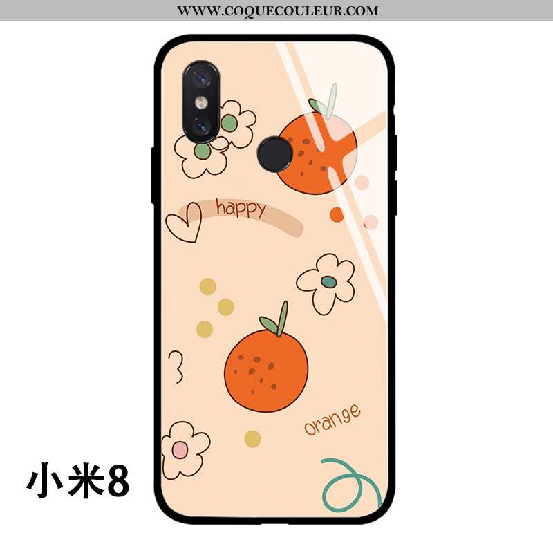 Housse Xiaomi Mi 8 Fluide Doux Étui Jeunesse, Xiaomi Mi 8 Silicone Fraise Rose