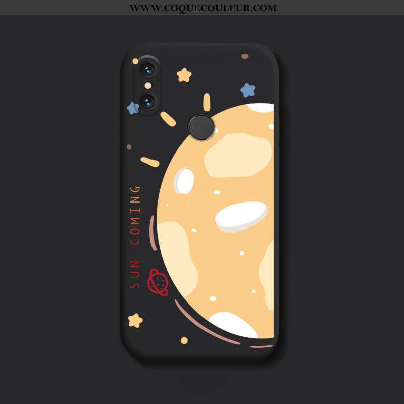 Housse Xiaomi Mi 8 Dessin Animé Simple Vert, Étui Xiaomi Mi 8 Charmant Silicone Verte