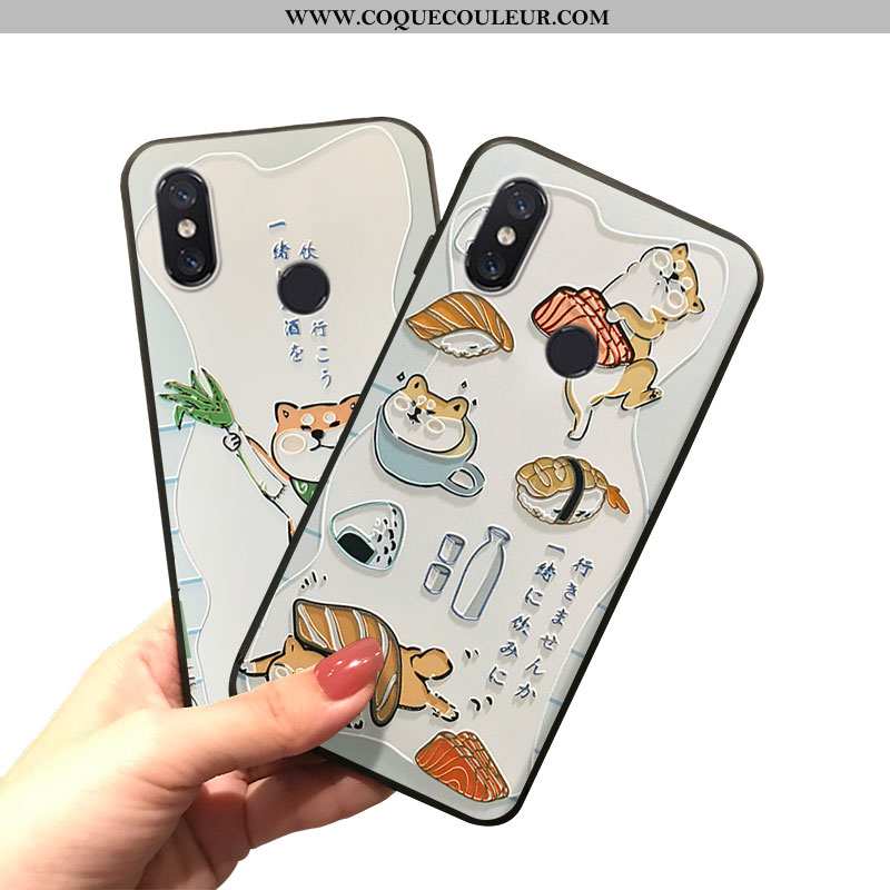 Housse Xiaomi Mi 8 Charmant Créatif Mignonne, Étui Xiaomi Mi 8 Fluide Doux Dessin Animé Jaune