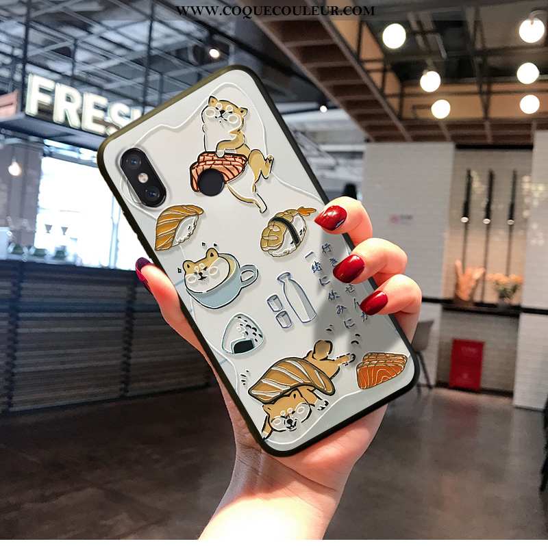 Housse Xiaomi Mi 8 Charmant Créatif Mignonne, Étui Xiaomi Mi 8 Fluide Doux Dessin Animé Jaune