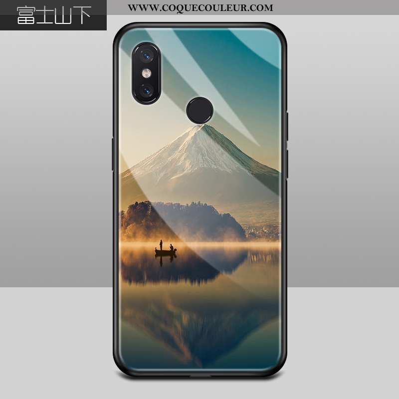 Étui Xiaomi Mi 8 Mode Personnalité Étui, Coque Xiaomi Mi 8 Protection Petit Bleu