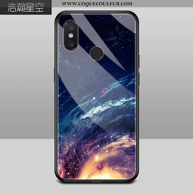 Étui Xiaomi Mi 8 Mode Personnalité Étui, Coque Xiaomi Mi 8 Protection Petit Bleu