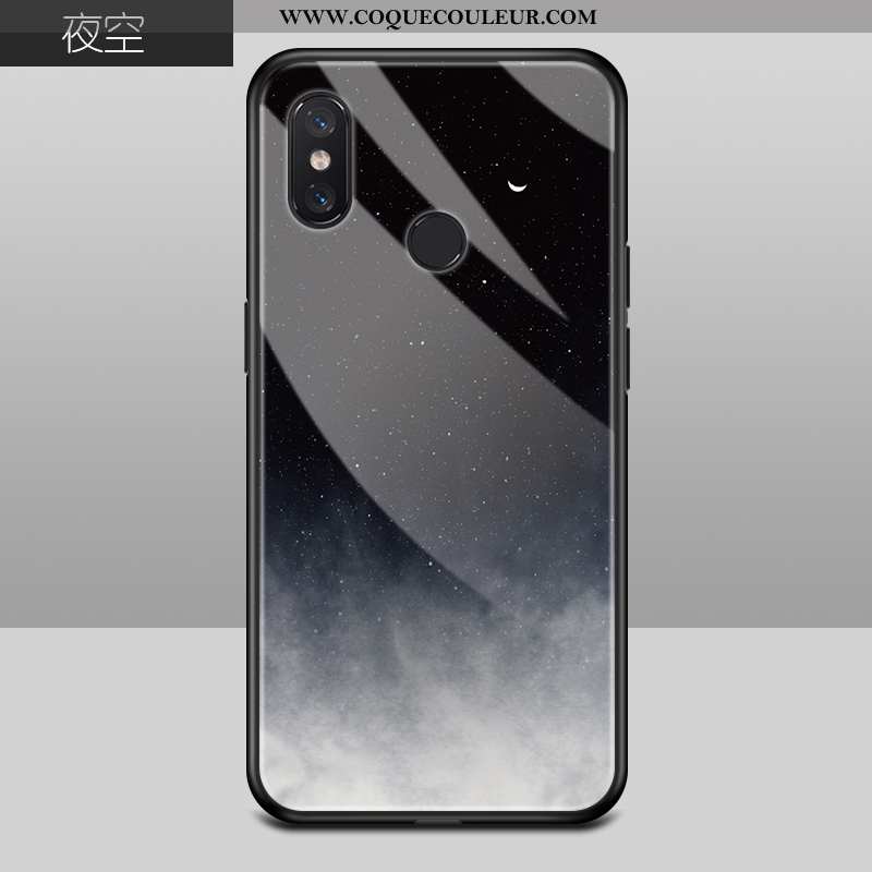 Étui Xiaomi Mi 8 Mode Personnalité Étui, Coque Xiaomi Mi 8 Protection Petit Bleu