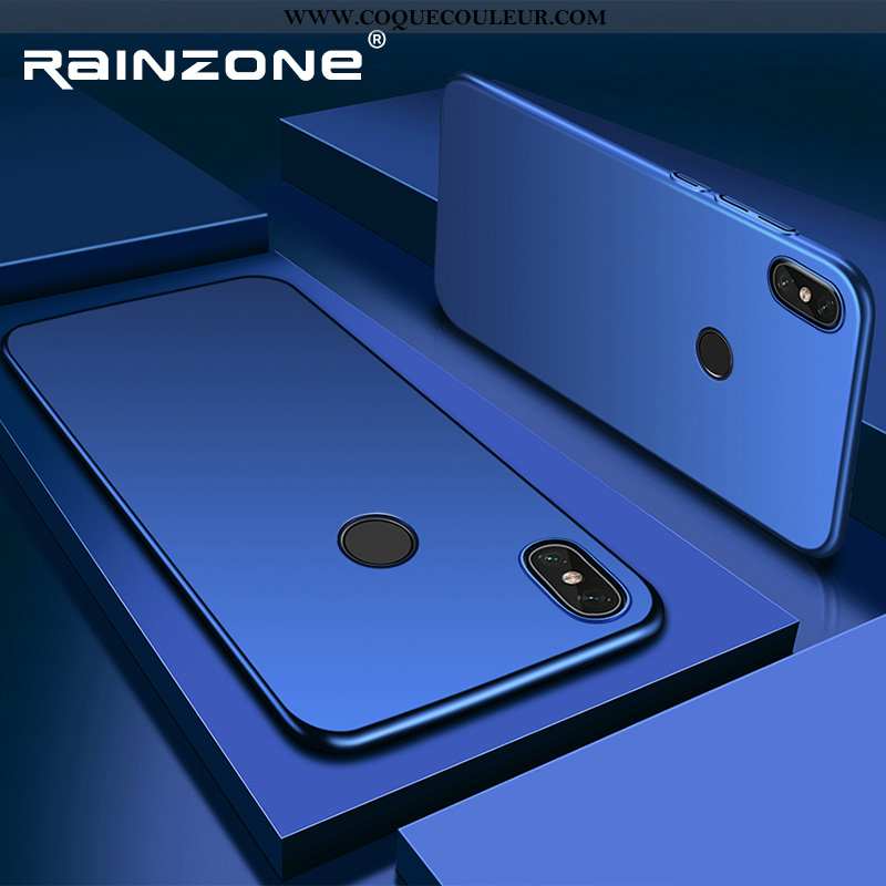 Housse Xiaomi Mi 8 Créatif Délavé En Daim Jeunesse, Étui Xiaomi Mi 8 Ultra Coque Bleu