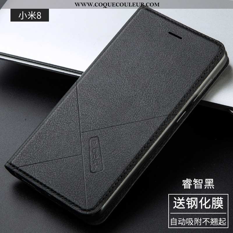 Housse Xiaomi Mi 8 Protection Jeunesse Tout Compris, Étui Xiaomi Mi 8 Cuir Rose