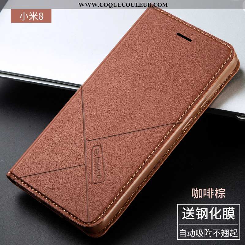 Housse Xiaomi Mi 8 Protection Jeunesse Tout Compris, Étui Xiaomi Mi 8 Cuir Rose