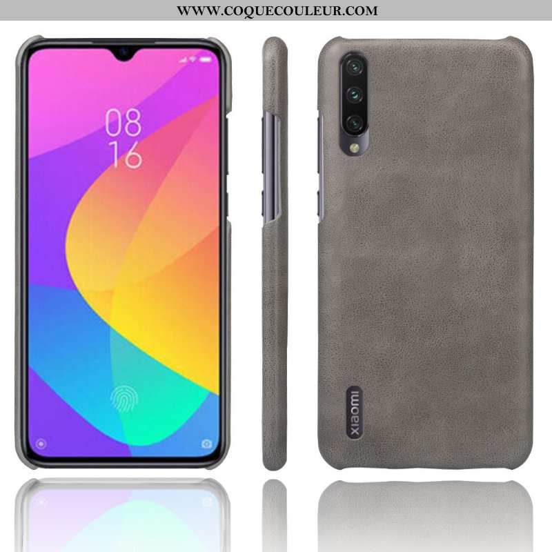 Coque Xiaomi Mi 9 Lite Délavé En Daim Étui Imperméable, Housse Xiaomi Mi 9 Lite Cuir Téléphone Porta