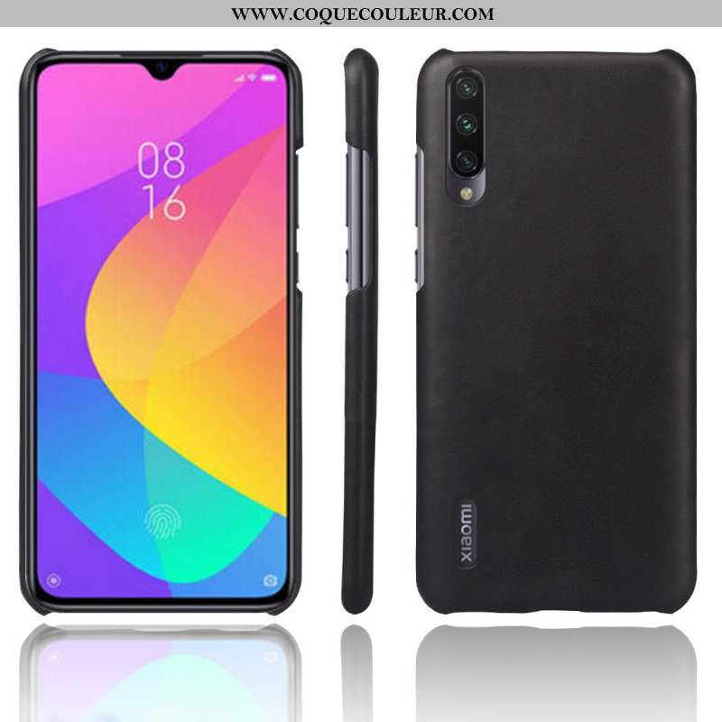 Coque Xiaomi Mi 9 Lite Délavé En Daim Étui Imperméable, Housse Xiaomi Mi 9 Lite Cuir Téléphone Porta