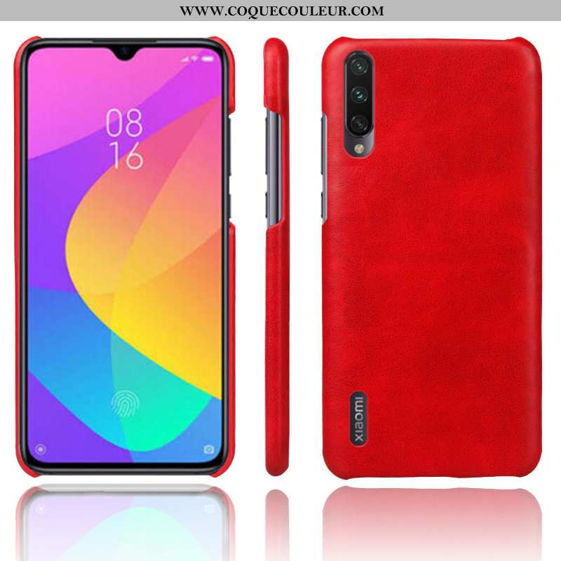 Coque Xiaomi Mi 9 Lite Délavé En Daim Étui Imperméable, Housse Xiaomi Mi 9 Lite Cuir Téléphone Porta