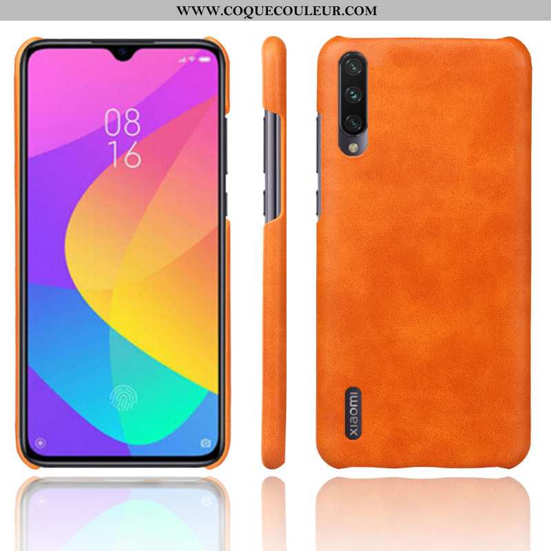 Coque Xiaomi Mi 9 Lite Délavé En Daim Étui Imperméable, Housse Xiaomi Mi 9 Lite Cuir Téléphone Porta