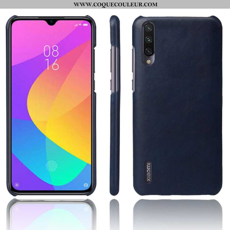 Coque Xiaomi Mi 9 Lite Délavé En Daim Étui Imperméable, Housse Xiaomi Mi 9 Lite Cuir Téléphone Porta