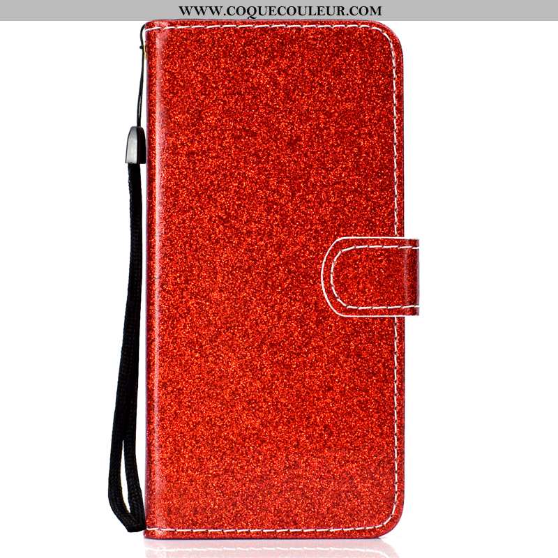 Housse Xiaomi Mi 9 Lite Silicone Cuir Housse, Étui Xiaomi Mi 9 Lite Protection Rouge