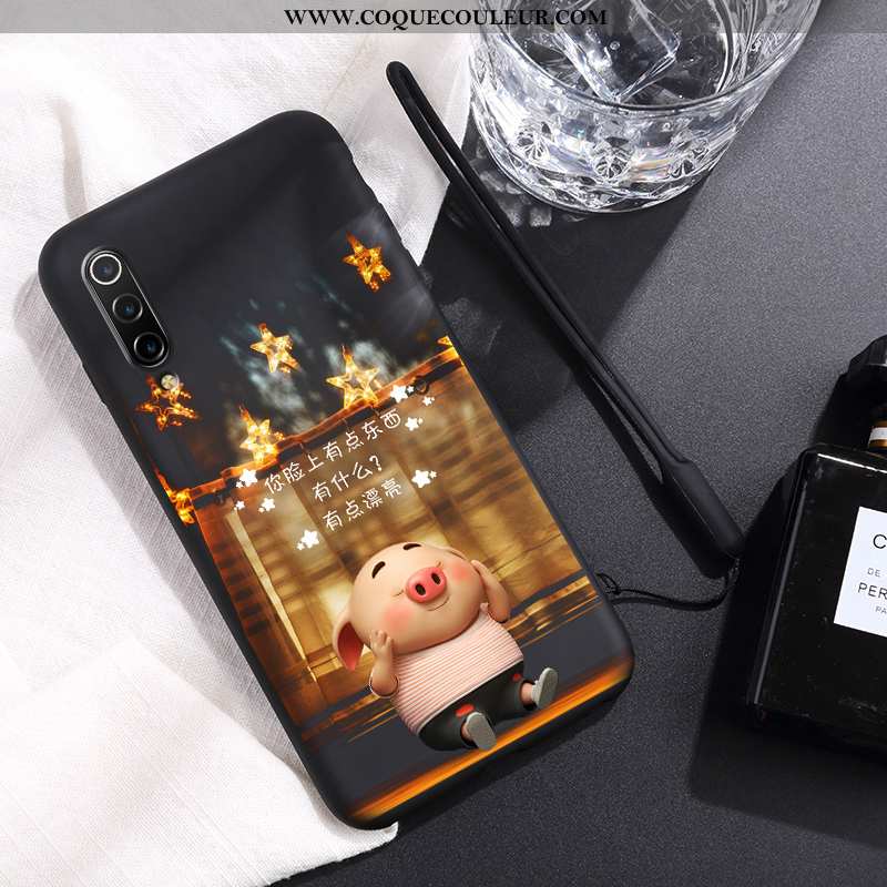 Étui Xiaomi Mi 9 Lite Fluide Doux Difficile Petit, Coque Xiaomi Mi 9 Lite Silicone Jaune