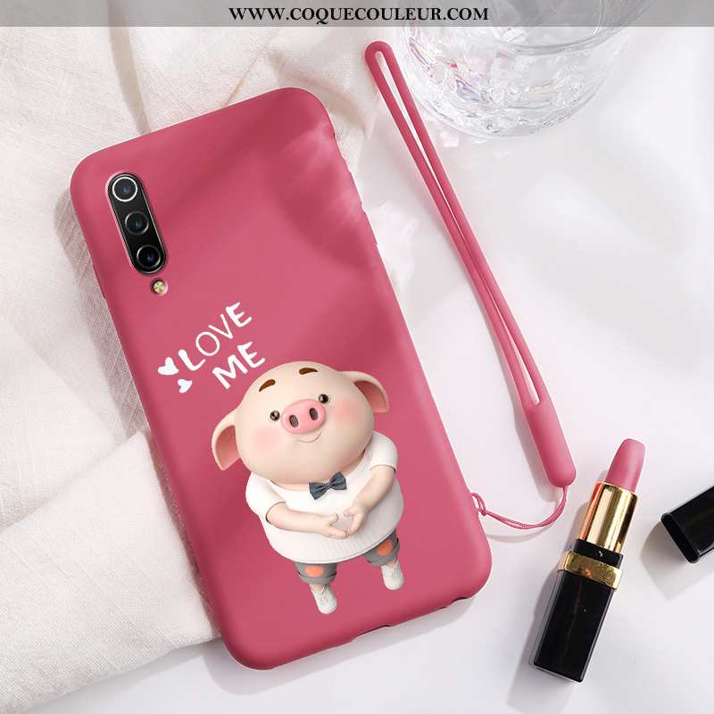 Étui Xiaomi Mi 9 Lite Fluide Doux Difficile Petit, Coque Xiaomi Mi 9 Lite Silicone Jaune