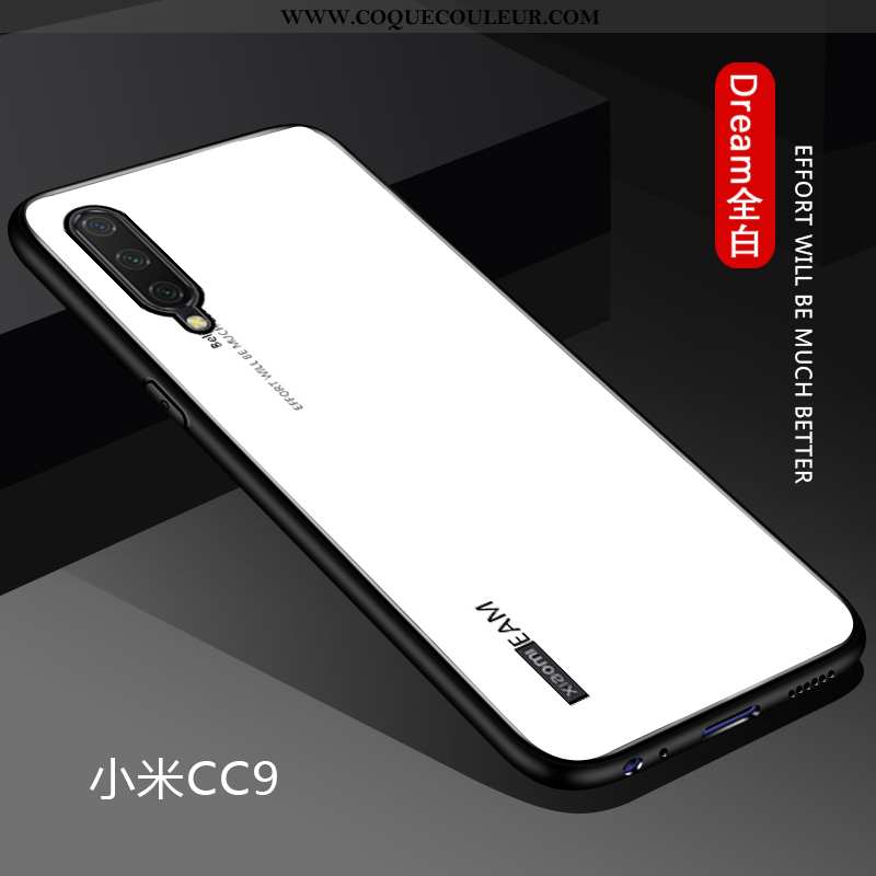 Coque Xiaomi Mi 9 Lite Légère Étui Petit, Housse Xiaomi Mi 9 Lite Fluide Doux Personnalité Bleu Fonc