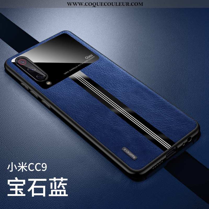 Housse Xiaomi Mi 9 Lite Personnalité Noir Modèle Fleurie, Étui Xiaomi Mi 9 Lite Créatif Nouveau