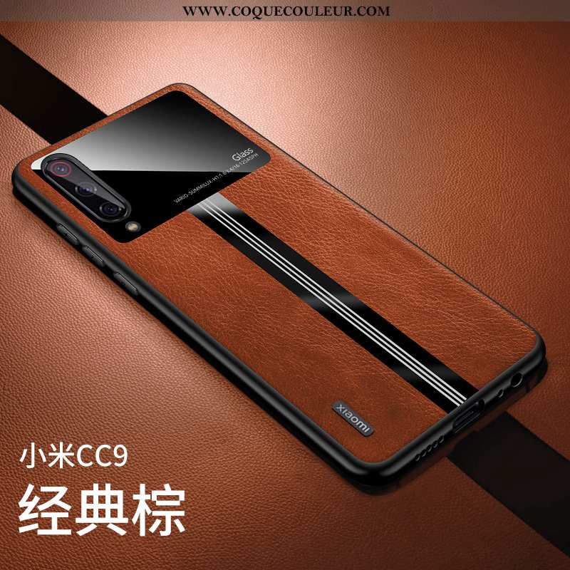 Housse Xiaomi Mi 9 Lite Personnalité Noir Modèle Fleurie, Étui Xiaomi Mi 9 Lite Créatif Nouveau