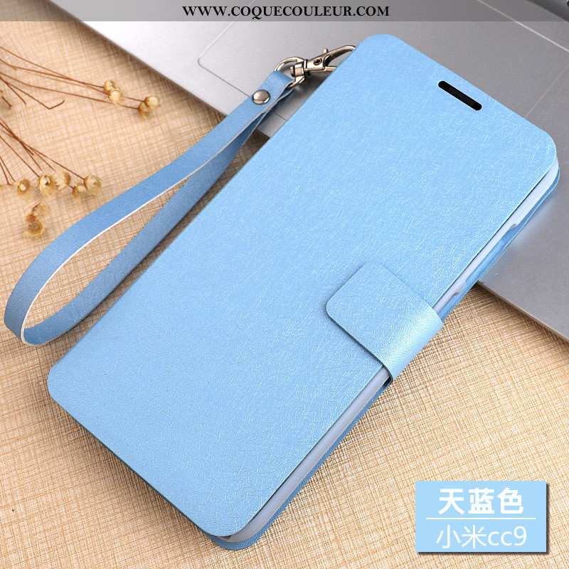 Housse Xiaomi Mi 9 Lite Cuir Tout Compris Incassable, Étui Xiaomi Mi 9 Lite Protection Clamshell Ros