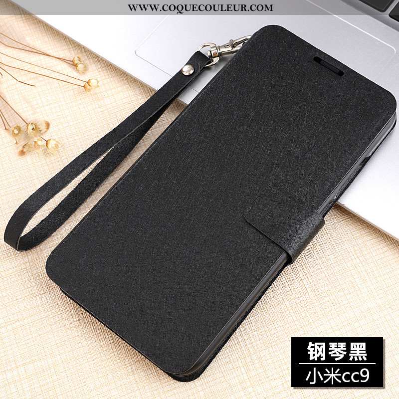 Housse Xiaomi Mi 9 Lite Cuir Tout Compris Incassable, Étui Xiaomi Mi 9 Lite Protection Clamshell Ros