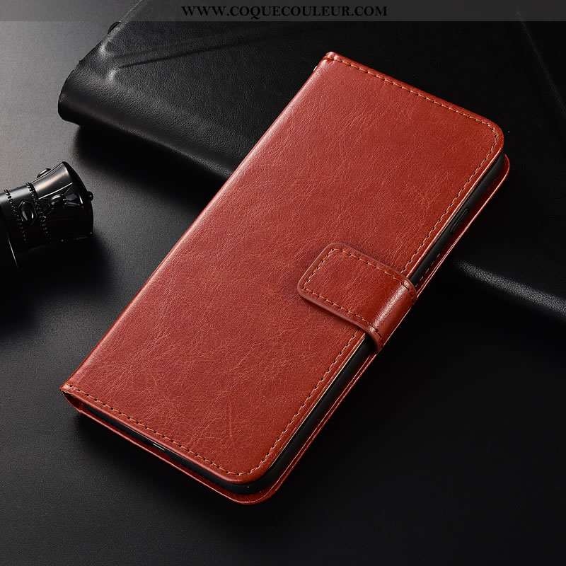 Housse Xiaomi Mi 9 Lite Portefeuille Coque Fluide Doux, Étui Xiaomi Mi 9 Lite Cuir Petit Doré