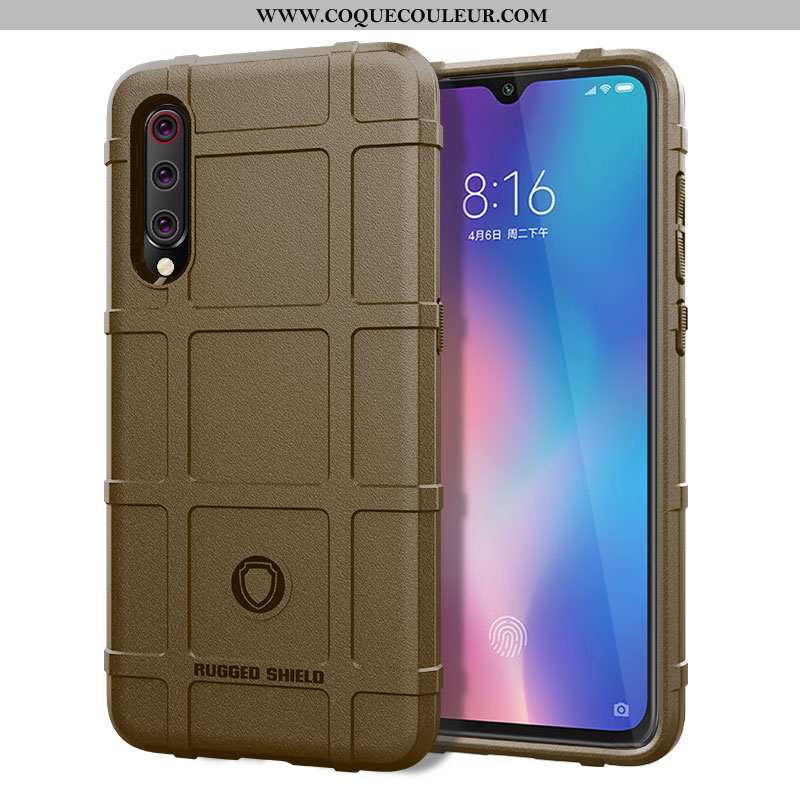 Housse Xiaomi Mi 9 Lite Silicone Tout Compris Incassable, Étui Xiaomi Mi 9 Lite Protection Créatif V