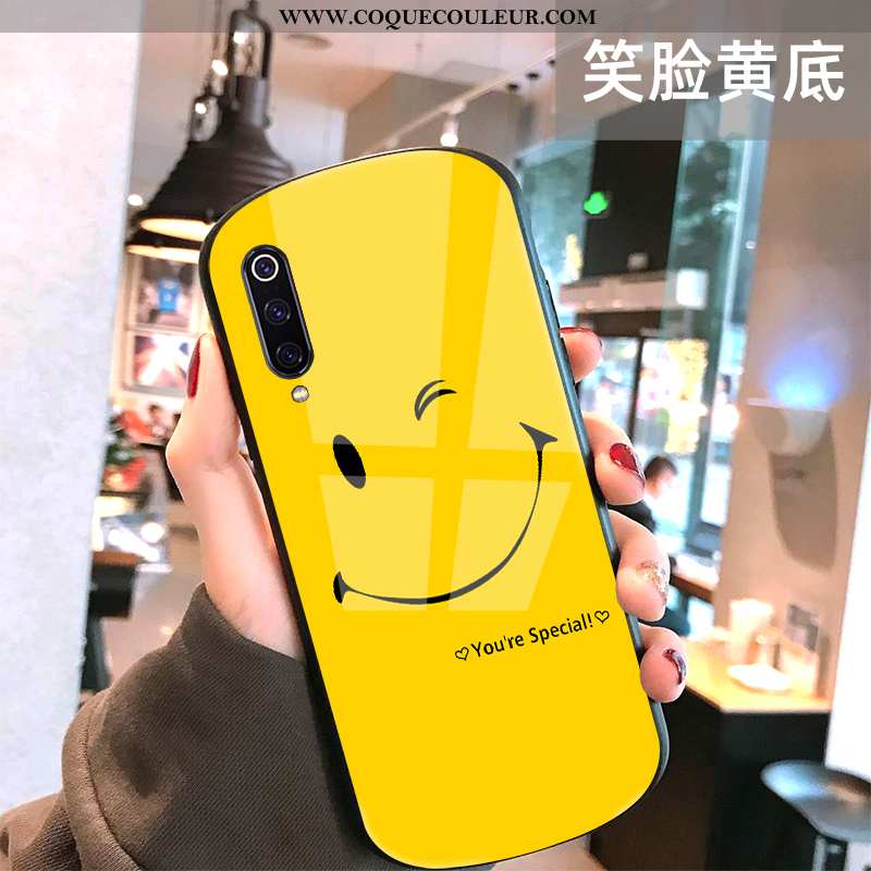 Coque Xiaomi Mi 9 Lite Créatif Téléphone Portable Miroir, Housse Xiaomi Mi 9 Lite Tendance Légère Bl