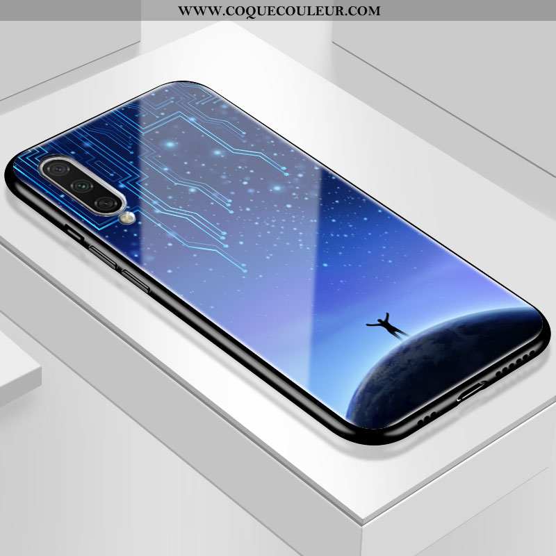 Étui Xiaomi Mi 9 Lite Verre Incassable Ciel Étoilé, Coque Xiaomi Mi 9 Lite Personnalité Téléphone Po