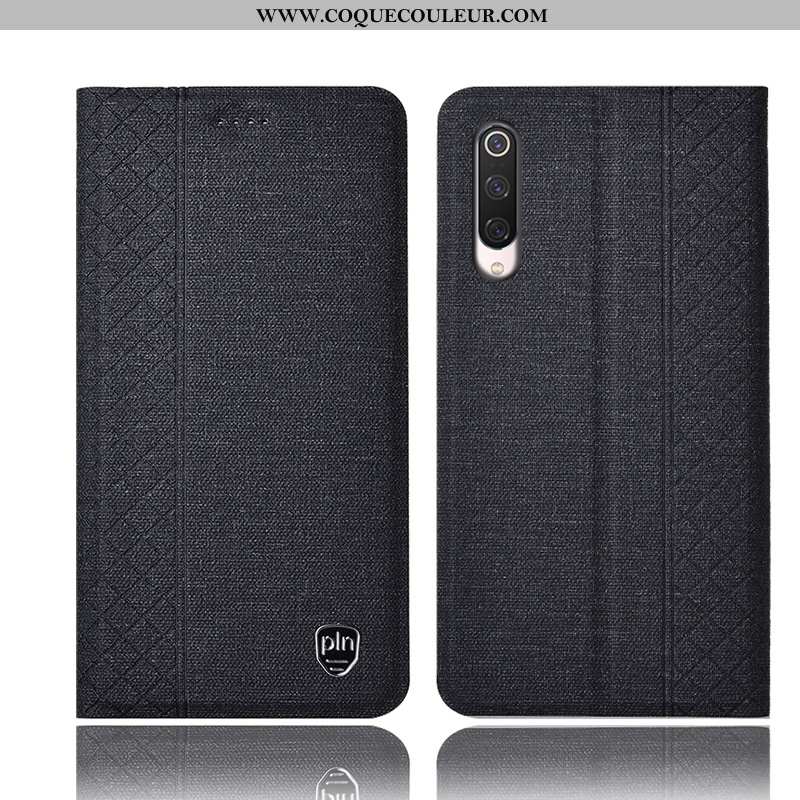 Housse Xiaomi Mi 9 Se Protection Tout Compris Téléphone Portable, Étui Xiaomi Mi 9 Se Cuir Gris