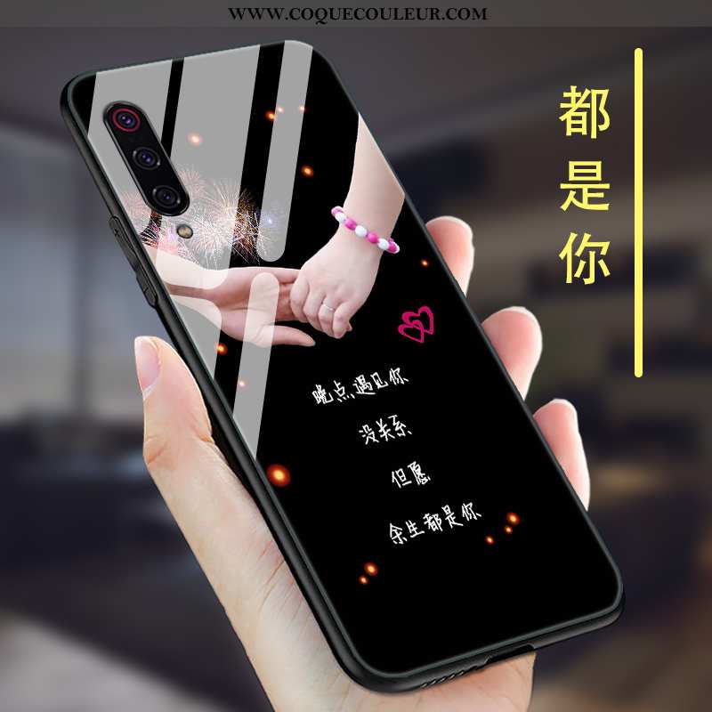 Étui Xiaomi Mi 9 Se Ultra Légère, Coque Xiaomi Mi 9 Se Tendance Personnalité Noir