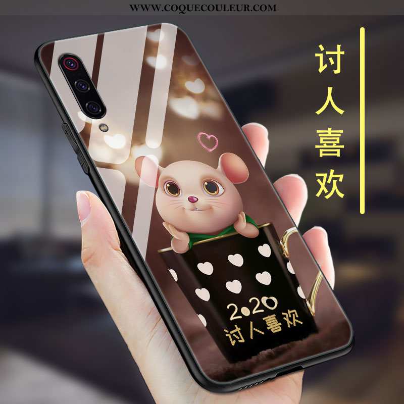 Étui Xiaomi Mi 9 Se Ultra Légère, Coque Xiaomi Mi 9 Se Tendance Personnalité Noir