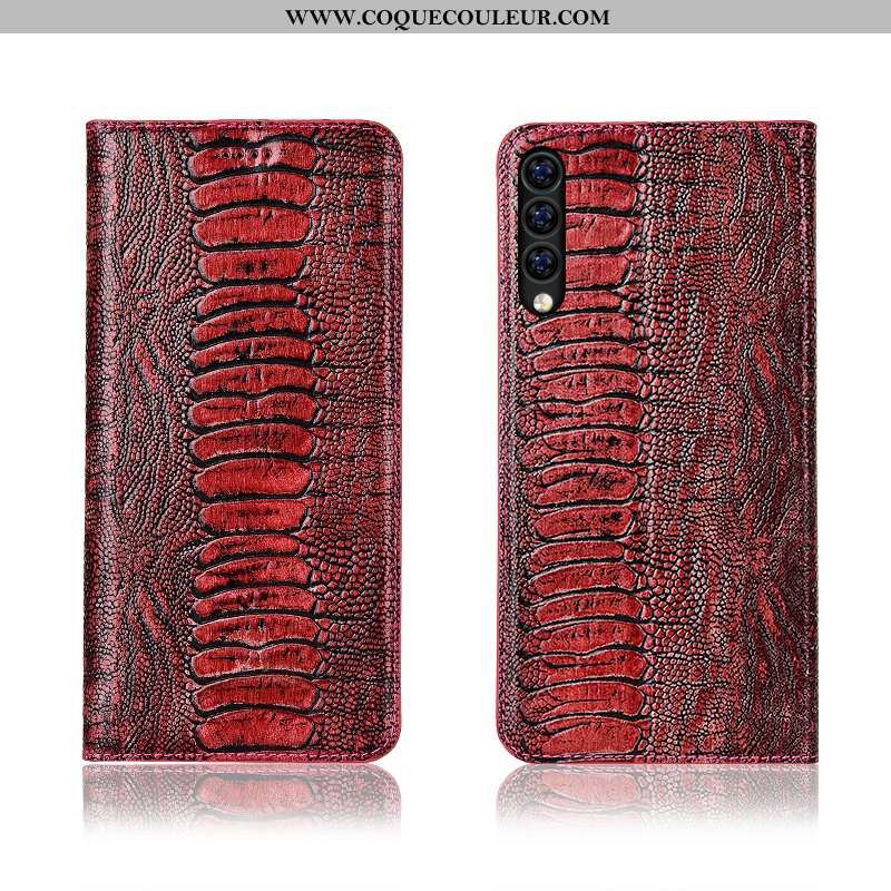 Housse Xiaomi Mi 9 Se Protection Silicone Incassable, Étui Xiaomi Mi 9 Se Cuir Véritable Bordeaux