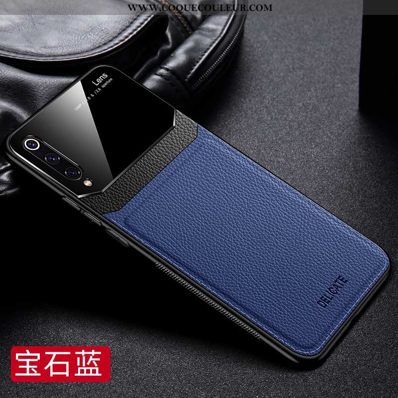 Housse Xiaomi Mi 9 Se Tendance Coque Business, Étui Xiaomi Mi 9 Se Légère Silicone Bleu