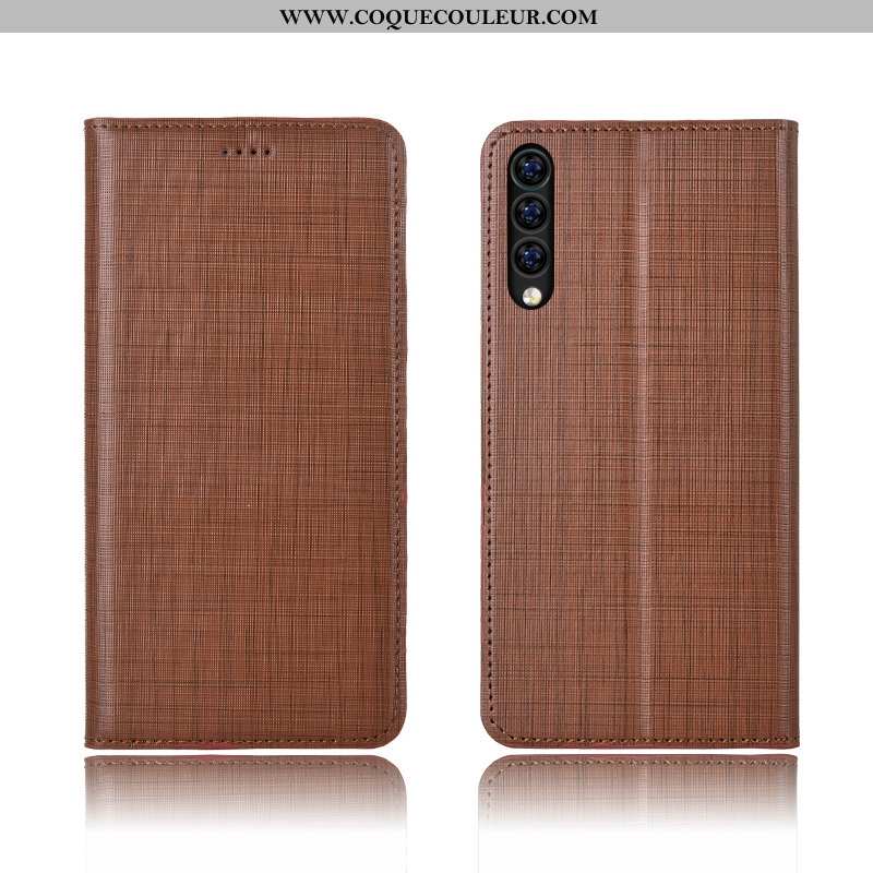 Coque Xiaomi Mi 9 Se Cuir Tout Compris Personnalisé, Housse Xiaomi Mi 9 Se Fluide Doux Marron