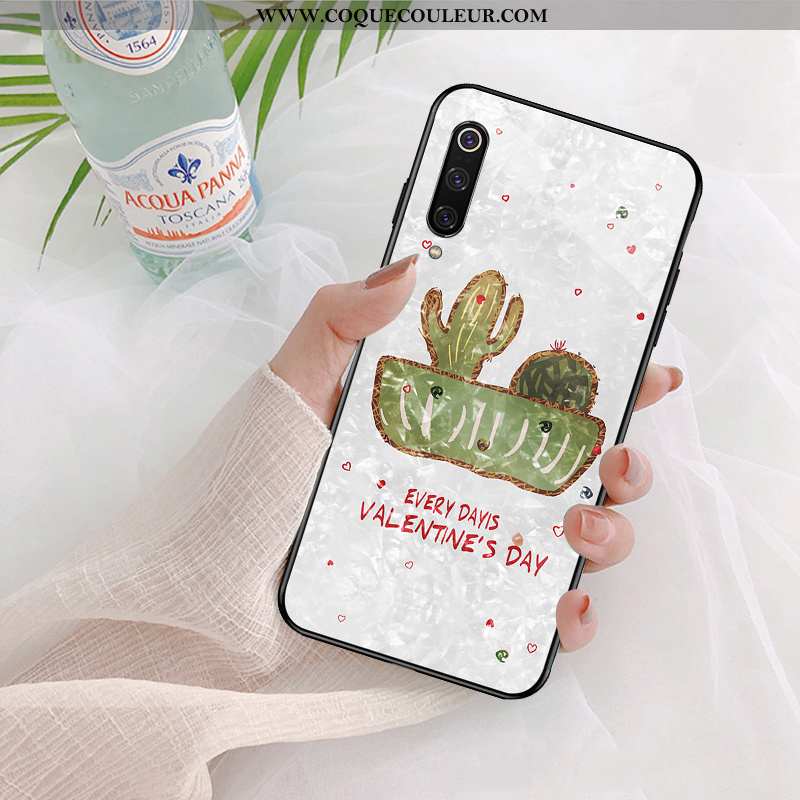 Étui Xiaomi Mi 9 Se Charmant Téléphone Portable Blanc, Coque Xiaomi Mi 9 Se Ultra Vert Blanche