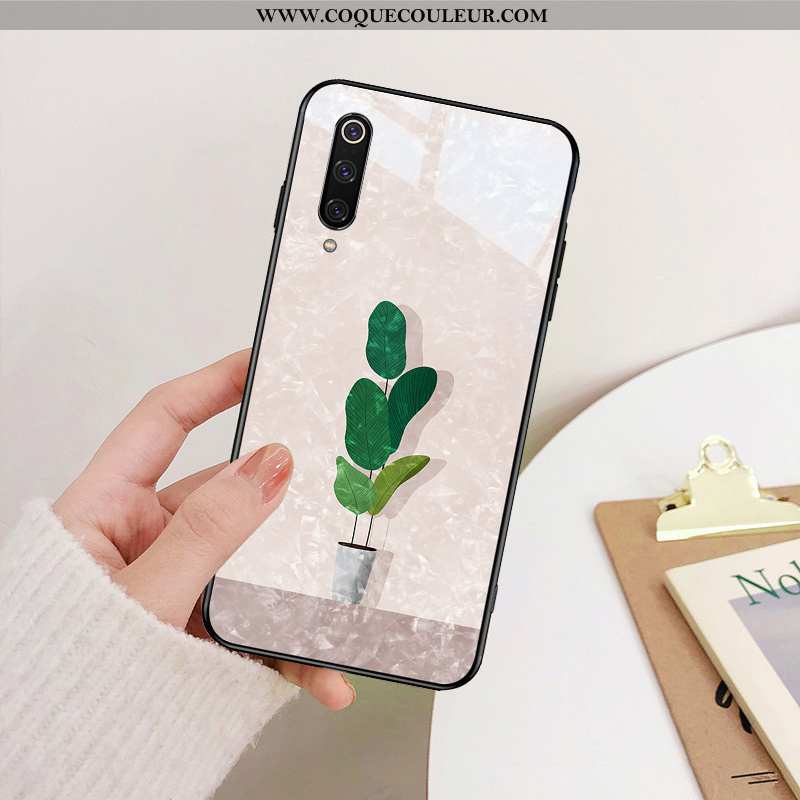 Étui Xiaomi Mi 9 Se Charmant Téléphone Portable Blanc, Coque Xiaomi Mi 9 Se Ultra Vert Blanche