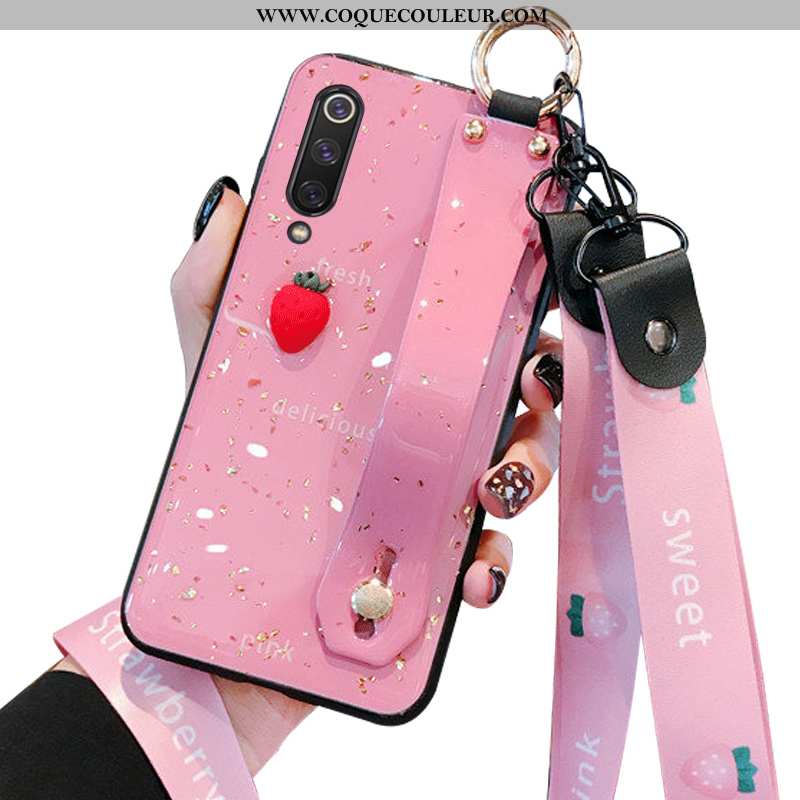 Coque Xiaomi Mi 9 Se Protection Charmant Modèle, Housse Xiaomi Mi 9 Se Ornements Suspendus Étui Rose