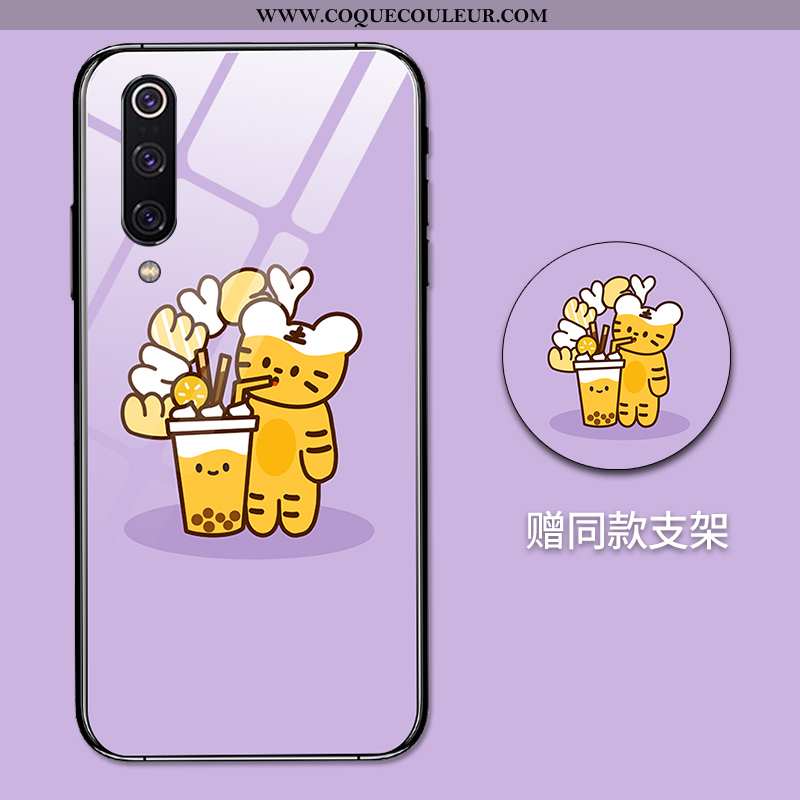 Coque Xiaomi Mi 9 Se Personnalité Amoureux Petit, Housse Xiaomi Mi 9 Se Créatif Nouveau Rose