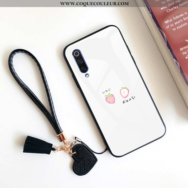 Étui Xiaomi Mi 9 Se Créatif Petit Verre, Coque Xiaomi Mi 9 Se Tendance Protection Blanche