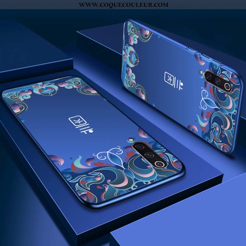 Housse Xiaomi Mi 9 Se Protection Téléphone Portable Petit, Étui Xiaomi Mi 9 Se Délavé En Daim Bleu