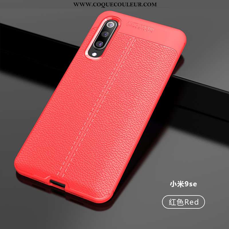 Housse Xiaomi Mi 9 Se Tendance Coque Tout Compris, Étui Xiaomi Mi 9 Se Cuir Nouveau Noir