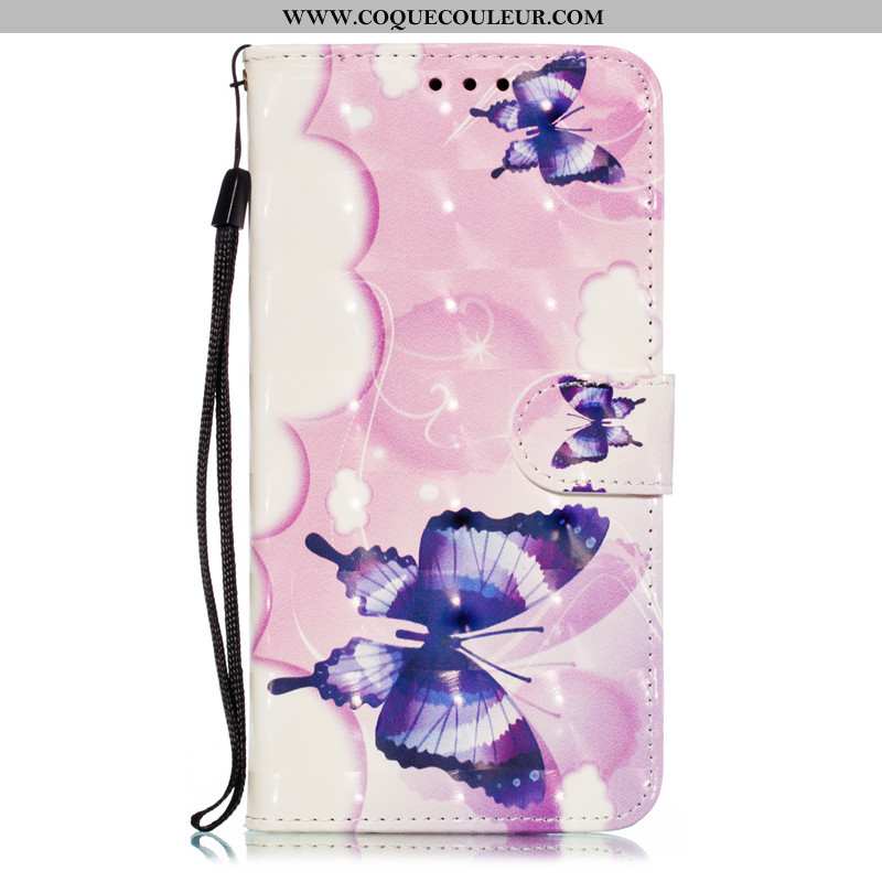 Étui Xiaomi Mi 9 Se Protection Téléphone Portable Rose, Coque Xiaomi Mi 9 Se Cuir Incassable Rose