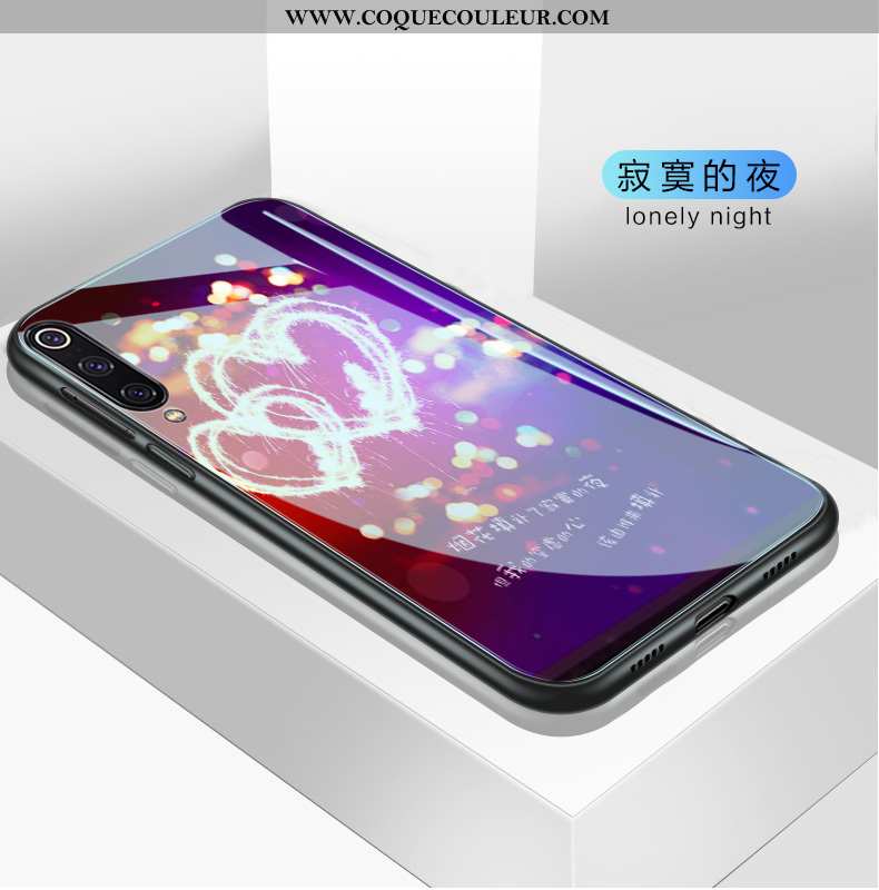 Housse Xiaomi Mi 9 Tendance Petit Coque, Étui Xiaomi Mi 9 Fluide Doux Violet