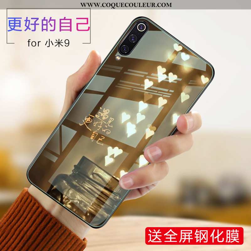 Housse Xiaomi Mi 9 Tendance Petit Coque, Étui Xiaomi Mi 9 Fluide Doux Violet