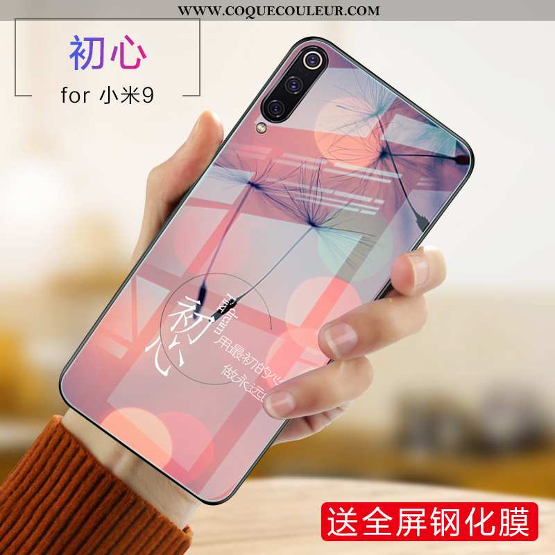 Housse Xiaomi Mi 9 Tendance Petit Coque, Étui Xiaomi Mi 9 Fluide Doux Violet