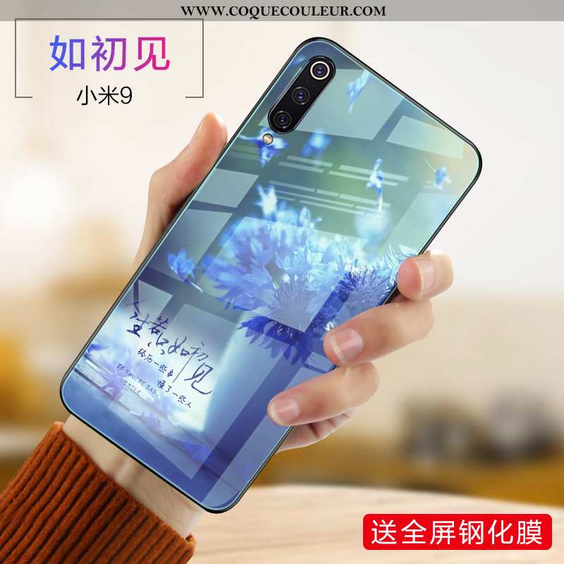 Housse Xiaomi Mi 9 Tendance Petit Coque, Étui Xiaomi Mi 9 Fluide Doux Violet