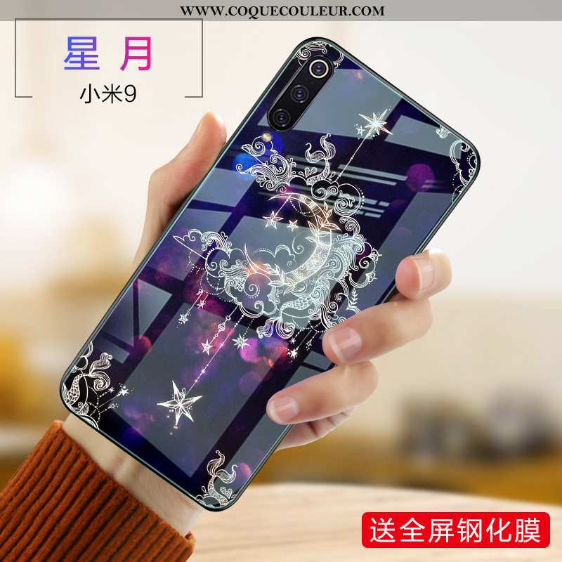 Housse Xiaomi Mi 9 Tendance Petit Coque, Étui Xiaomi Mi 9 Fluide Doux Violet