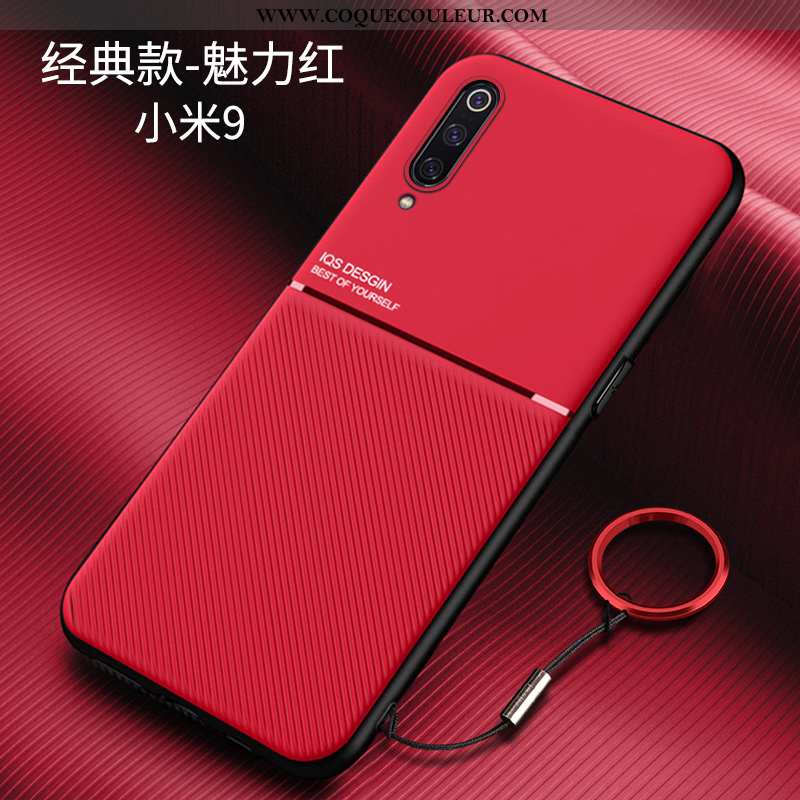 Étui Xiaomi Mi 9 Créatif Rouge Incassable, Coque Xiaomi Mi 9 Ultra Protection