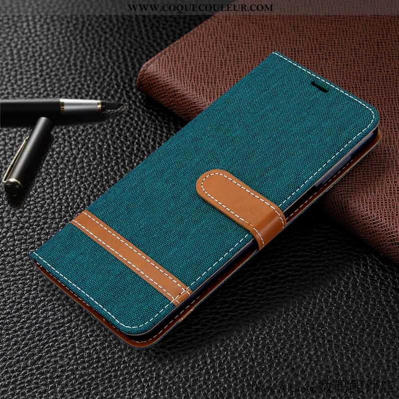 Coque Xiaomi Mi 9 Cuir Téléphone Portable Housse, Housse Xiaomi Mi 9 Bleu Marin Carte Bleu Foncé